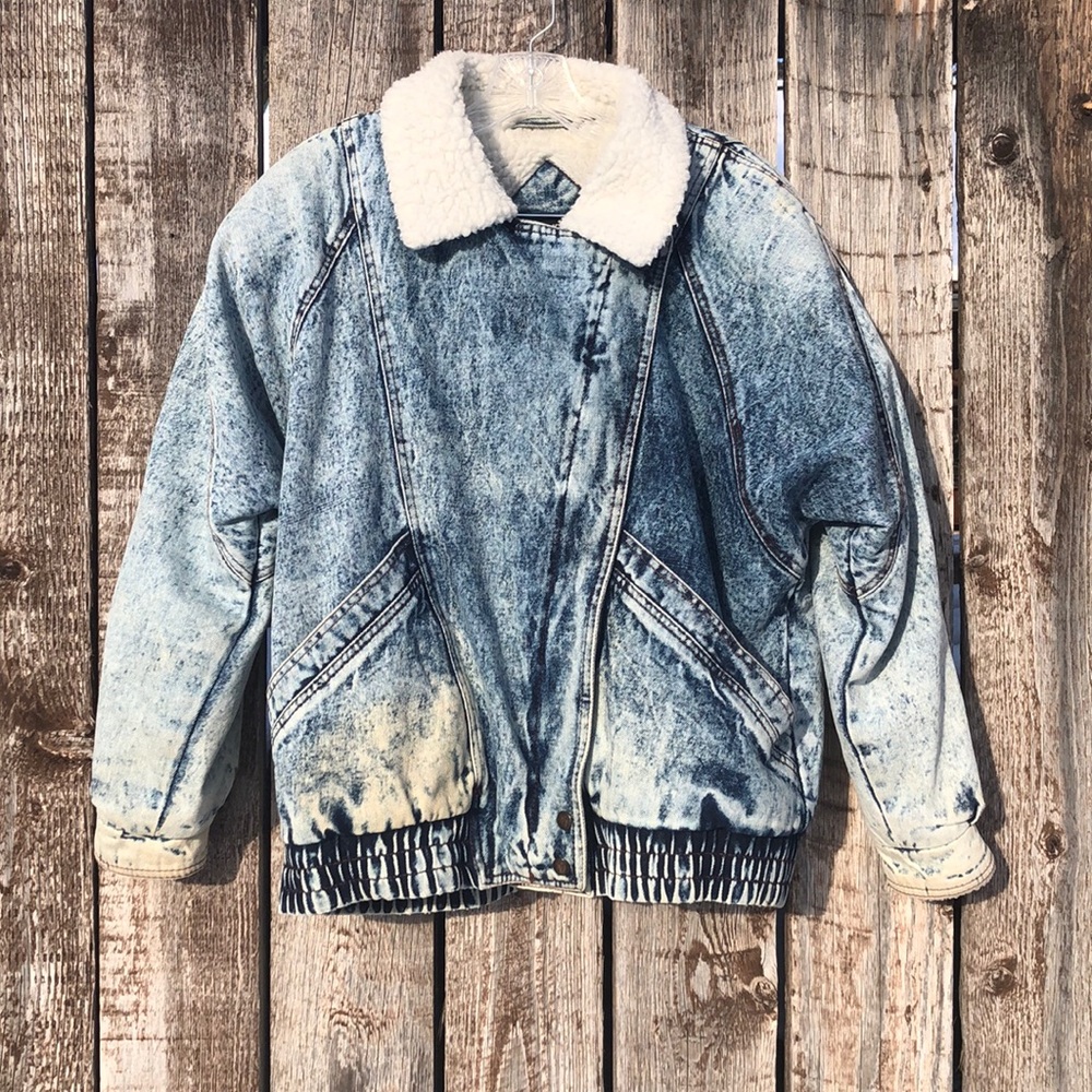 Vintage Andy Johns Sherpa Denim Jacket